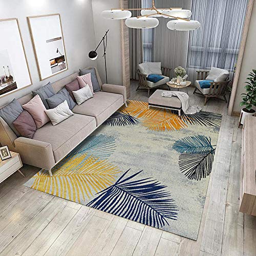 Home Decoración De Diseo Geometrica Modernos De Moda Habitación Infantil Dormitorio Sala De Estar Pelo Corto Alfombra Patrón De Hoja De Poliéster Amarillo Mostaza Azul 200×300CM Home Decoración De Diseo Geometrica Modernos De Moda Habitación Infantil Dormitorio Sala De Estar Pelo Corto Alfombra Patrón De Hoja De Poliéster Amarillo Mostaza Azul 200×300CM