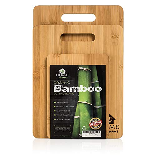 Home Organics Conjunto de Tablas de Cortar, Hechas de bambú moso, para la preparación de Alimentos, Carne, Verduras, Pan, Galletas saladas y Queso. Home Organics Conjunto de Tablas de Cortar, Hechas de bambú moso, para la preparación de Alimentos, Carne, Verduras, Pan, Galletas saladas y Queso.