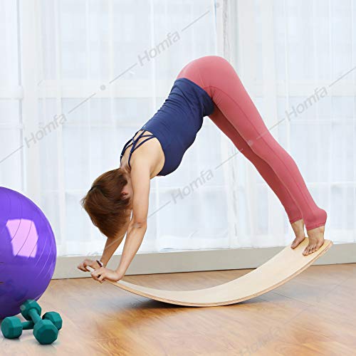 Homfa 2 Tablas Equilibrio Montessori Estrenador de Equilibrio Tabla Curva Madera Tabla Balancín para Adultos y Niños Natural Homfa 2 Tablas Equilibrio Montessori Estrenador de Equilibrio Tabla Curva Madera Tabla Balancín para Adultos y Niños Natural