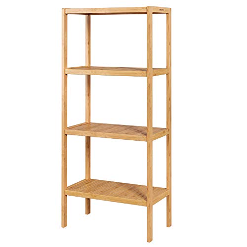 Homfa Estantería Bambú para Baño Bastidores para Plantas Estantería Almacenaje para Salón Cocina de 4 Niveles 52.7x26x115cm Homfa Estantería Bambú para Baño Bastidores para Plantas Estantería Almacenaje para Salón Cocina de 4 Niveles 52.7x26x115cm