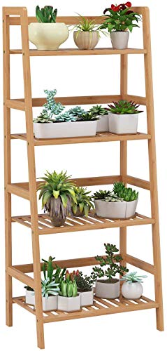 Homfa Estantería Baño Bambú Estantería Almacenaje para Libros Plantas Estantería para Salón Cocina con 4 Estantes Color Natural Homfa Estantería Baño Bambú Estantería Almacenaje para Libros Plantas Estantería para Salón Cocina con 4 Estantes Color Natural