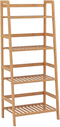 Homfa Estantería Baño Bambú Estantería Almacenaje para Libros Plantas Estantería para Salón Cocina con 4 Estantes Color Natural Homfa Estantería Baño Bambú Estantería Almacenaje para Libros Plantas Estantería para Salón Cocina con 4 Estantes Color Natural