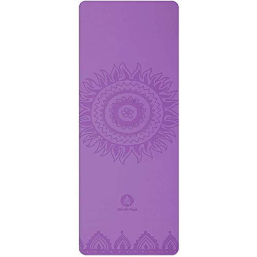 Homfa Esterilla de Yoga Antideslizante 2-in-1 de Tapete y Toalla Yoga Mat Sudor Absorbente Colchoneta de Gimnasia de PU y Caucho Natural con Double Capas 4.0 mm de Grosor 185 x 68 de Color Morado Homfa Esterilla de Yoga Antideslizante 2-in-1 de Tapete y Toalla Yoga Mat Sudor Absorbente Colchoneta de Gimnasia de PU y Caucho Natural con Double Capas 4.0 mm de Grosor 185 x 68 de Color Morado