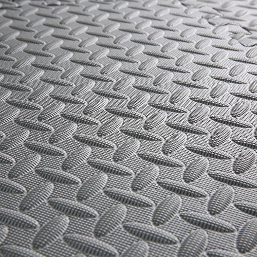 Homgrace Estilo de Enclavamiento Alfombrillas de Espuma para Protección del Suelo, Suelo de Gimnasio de Goma EVA con 12 Piezas(Gris, 12 Piezas) Homgrace Estilo de Enclavamiento Alfombrillas de Espuma para Protección del Suelo, Suelo de Gimnasio de Goma EVA con 12 Piezas(Gris, 12 Piezas)