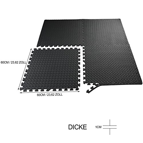 Homgrace Estilo de Enclavamiento Alfombrillas de Espuma para Protección del Suelo, Suelo de Gimnasio de Goma EVA con 12 Piezas(Gris, 12 Piezas) Homgrace Estilo de Enclavamiento Alfombrillas de Espuma para Protección del Suelo, Suelo de Gimnasio de Goma EVA con 12 Piezas(Gris, 12 Piezas)