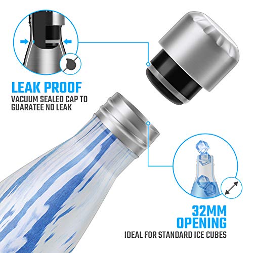 HOMPO Botella de Agua de Acero Inoxidable Botella Termica 500ml, Botella Sin Bpa & Eco Friendly, Mantiene Bebidas frías por 24h y Calientes por 12h, Adecuada para Viaje, Deporte, Bicicleta, Gimnasio HOMPO Botella de Agua de Acero Inoxidable Botella Termica 500ml, Botella Sin Bpa & Eco Friendly, Mantiene Bebidas frías por 24h y Calientes por 12h, Adecuada para Viaje, Deporte, Bicicleta, Gimnasio