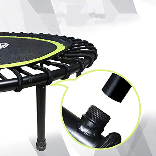 Honglimeiwujindian Trampolín De Fitness Mini trampolín con la manija aeróbico Jumper Tablero Trampolín Ejercicio aeróbico Entrenador De Cardio De Salto (Color : Verde, Size : 102cm)