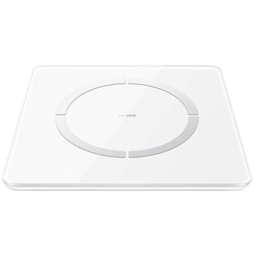 HONOR Scale 2-Bascula de Grasa Corporal Bluetooth con pantalla LED de hasta 150kg, 11 Mediciónes de Peso IMC Visceral e Muscular para Android, Blanco HONOR Scale 2-Bascula de Grasa Corporal Bluetooth con pantalla LED de hasta 150kg, 11 Mediciónes de Peso IMC Visceral e Muscular para Android, Blanco
