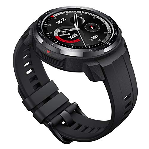 HONOR Watch GS Pro - Smartwatch Multideporte con de 25- Día Batería Duración, Certificado de Estándar Militar, GPS, 48mm, 1,39 Pulgadas AMOLED, IP68, Frecuencia Cardíaca, Negro