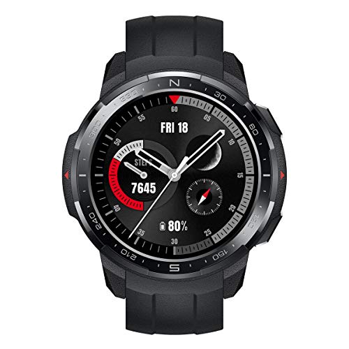 HONOR Watch GS Pro - Smartwatch Multideporte con de 25- Día Batería Duración, Certificado de Estándar Militar, GPS, 48mm, 1,39 Pulgadas AMOLED, IP68, Frecuencia Cardíaca, Negro