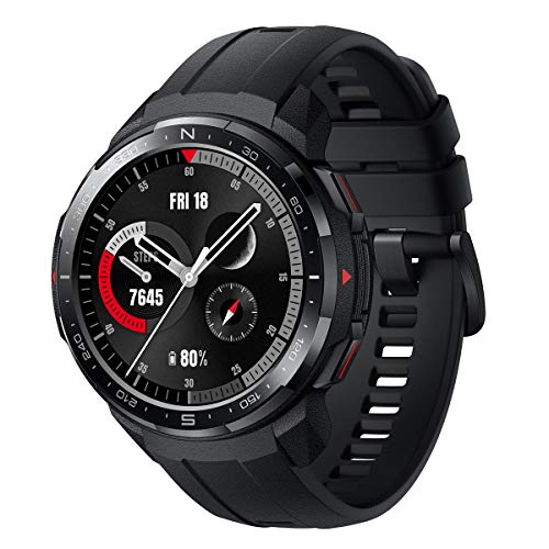 HONOR Watch GS Pro - Smartwatch Multideporte con de 25- Día Batería Duración, Certificado de Estándar Militar, GPS, 48mm, 1,39 Pulgadas AMOLED, IP68, Frecuencia Cardíaca, Negro