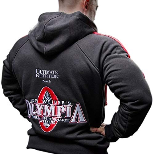 Hoodies man Hombres Sudaderas Gimnasios Gimnasios De Culturismo Masculino Sudadera Pulóver De Deporte Entrenamiento Chaqueta Con Capucha Ropa mens sweatshirts ( Color : Hooded , Size : XXL )