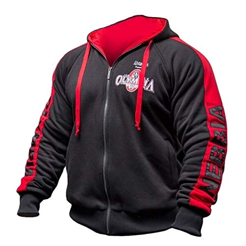 Hoodies man Hombres Sudaderas Gimnasios Gimnasios De Culturismo Masculino Sudadera Pulóver De Deporte Entrenamiento Chaqueta Con Capucha Ropa mens sweatshirts ( Color : Hooded , Size : XXL )