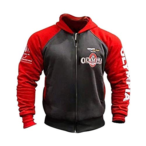 Hoodies man Hombres Sudaderas Gimnasios Gimnasios De Culturismo Masculino Sudadera Pulóver De Deporte Entrenamiento Chaqueta Con Capucha Ropa mens sweatshirts ( Color : Hooded , Size : XXL )