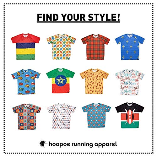 HOOPOE Camiseta Atletismo Kenia Hombre, Manga Corta, Running, Gimnasio #Maasai Talla M HOOPOE Camiseta Atletismo Kenia Hombre, Manga Corta, Running, Gimnasio #Maasai Talla M