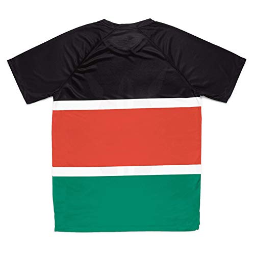 HOOPOE Camiseta Atletismo Kenia Hombre, Manga Corta, Running, Gimnasio #Maasai Talla M