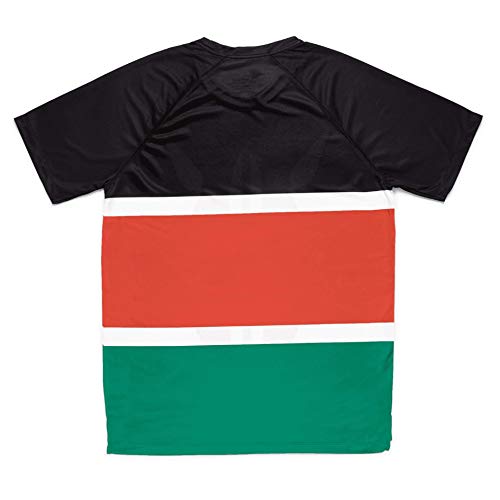 HOOPOE Camiseta Atletismo Kenia Hombre, Manga Corta, Running, Gimnasio #Maasai Talla M HOOPOE Camiseta Atletismo Kenia Hombre, Manga Corta, Running, Gimnasio #Maasai Talla M