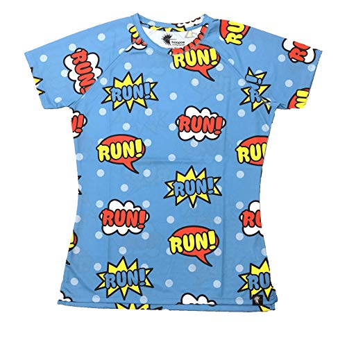 HOOPOE Camiseta Cómic Mujer, Manga Corta, Running, Gimnasio #Comic Talla L HOOPOE Camiseta Cómic Mujer, Manga Corta, Running, Gimnasio #Comic Talla L