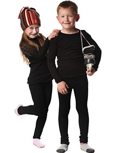 HOPLYNN - Ropa interior térmica para niños, ropa interior funcional, ropa interior de esquí, transpirable, térmica, ropa interior cálida, fútbol, esquí, negro, XS HOPLYNN - Ropa interior térmica para niños, ropa interior funcional, ropa interior de esquí, transpirable, térmica, ropa interior cálida, fútbol, esquí, negro, XS