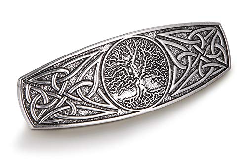 Horquilla de metal para el pelo, diseño de nudo celta, hecha a mano, para mujeres y niñas (plata envejecida) Horquilla de metal para el pelo, diseño de nudo celta, hecha a mano, para mujeres y niñas (plata envejecida)