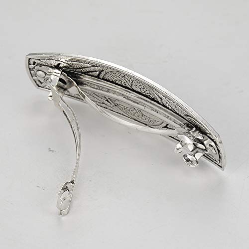 Horquilla de metal para el pelo, diseño de nudo celta, hecha a mano, para mujeres y niñas (plata envejecida) Horquilla de metal para el pelo, diseño de nudo celta, hecha a mano, para mujeres y niñas (plata envejecida)