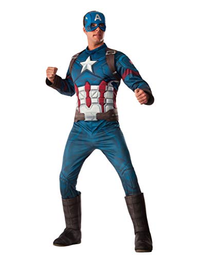 Horror-Shop traje muscular capitán América 3D XL Horror-Shop traje muscular capitán América 3D XL