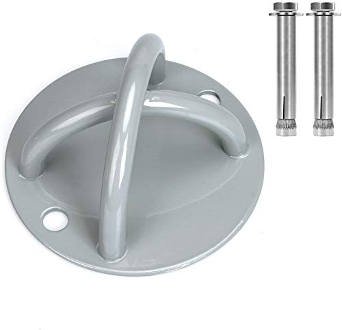 Hoseili Yoga Trapecio Ganchos de techo Soporte de pared para correas de suspensión para interiores o exteriores, anillos olímpicos, peso corporal, entrenamiento de resistencia Hoseili Yoga Trapecio Ganchos de techo Soporte de pared para correas de suspensión para interiores o exteriores, anillos olímpicos, peso corporal, entrenamiento de resistencia