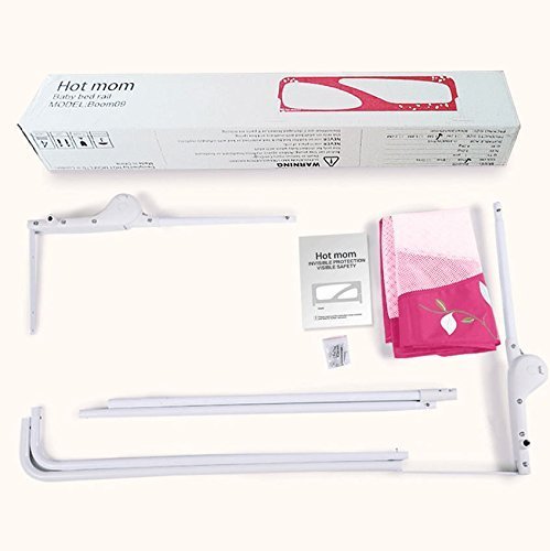 Hot Mom - barandillas de la cama 150 cm para bebés, portátil y estable, barrera de seguridad,color Verde Hot Mom - barandillas de la cama 150 cm para bebés, portátil y estable, barrera de seguridad,color Verde
