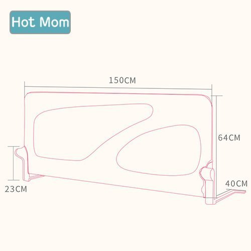 Hot Mom - barandillas de la cama 150 cm para bebés, portátil y estable, barrera de seguridad,color Verde Hot Mom - barandillas de la cama 150 cm para bebés, portátil y estable, barrera de seguridad,color Verde