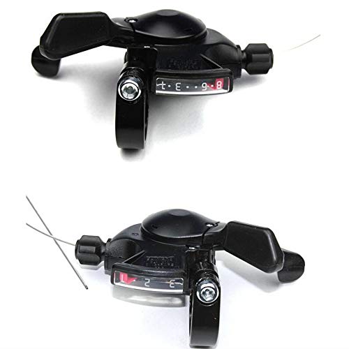 Hotaden Moto variador de Velocidad 3x8 Velocidad de Bicicletas Desviador Izquierda Speed ??Gear/Derecha Shifter aleación de Aluminio Pulgar Shifter MTB Accesorios 1Pair Balck Hotaden Moto variador de Velocidad 3x8 Velocidad de Bicicletas Desviador Izquierda Speed ??Gear/Derecha Shifter aleación de Aluminio Pulgar Shifter MTB Accesorios 1Pair Balck