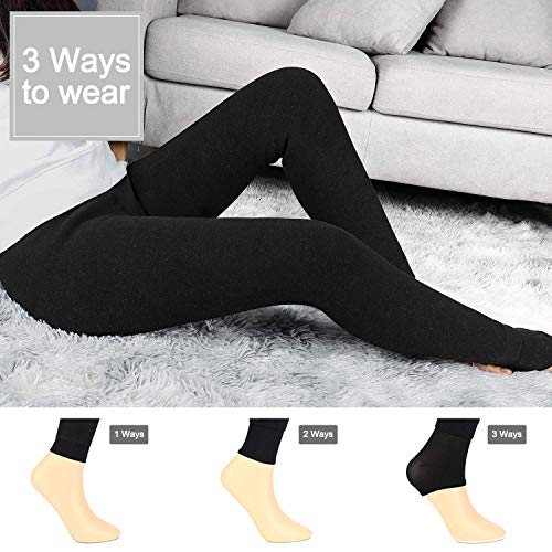 Hotelvs Térmico Leggings de Cintura Alta para Mujer, Elásticos Forrado de Terciopelo Grueso Calientes Bragas Calientes Gruesas