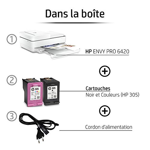 HP Envy 6420 - Impresora multifunción tinta, color, Wi-Fi, Bluetooth 5.0, compatible con Instant Ink (5SE45B)