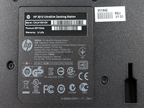 HP UltraSlim Docking Station - Base de conexión para ordenador portátil HP (RJ-45, VGA, USB), negro HP UltraSlim Docking Station - Base de conexión para ordenador portátil HP (RJ-45, VGA, USB), negro