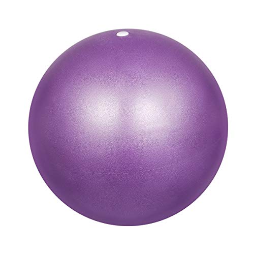 HQdeal 2 Piezas 23cm Pelota de Ejercicio de Pilates Mini Pelota Pilates Balones Yoga, Rosado y Morado