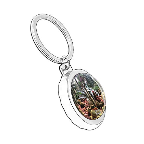 Hqiyaols Keychain España Palmeral Elche Gorra Abrebotellas Llavero Creativo Cristal Acero Inoxidable Llaveros Viajes Recuerdo