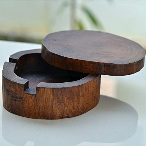 HQSC Cenicero de Cigarrillo de Madera Cenicero con 360 Spinning Tapa 3 Smoking Cigarettes Weed Cinder decoración de la Tabla Fumadores Caso Bandeja de Ceniza 4 Pulgadas, 5 Pulgadas (Size : 5 Inches) HQSC Cenicero de Cigarrillo de Madera Cenicero con 360 Spinning Tapa 3 Smoking Cigarettes Weed Cinder decoración de la Tabla Fumadores Caso Bandeja de Ceniza 4 Pulgadas, 5 Pulgadas (Size : 5 Inches)