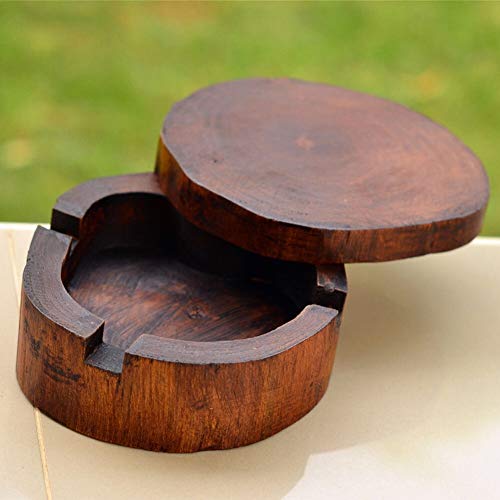 HQSC Cenicero de Cigarrillo de Madera Cenicero con 360 Spinning Tapa 3 Smoking Cigarettes Weed Cinder decoración de la Tabla Fumadores Caso Bandeja de Ceniza 4 Pulgadas, 5 Pulgadas (Size : 5 Inches) HQSC Cenicero de Cigarrillo de Madera Cenicero con 360 Spinning Tapa 3 Smoking Cigarettes Weed Cinder decoración de la Tabla Fumadores Caso Bandeja de Ceniza 4 Pulgadas, 5 Pulgadas (Size : 5 Inches)