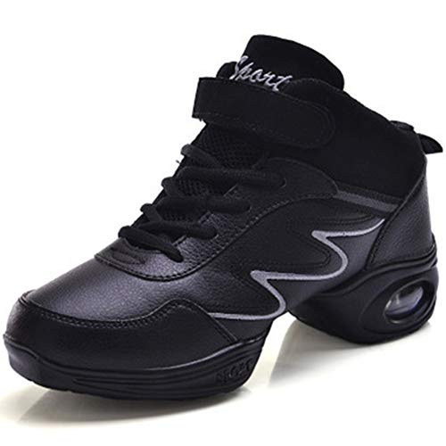 HROYL Zapatillas de Baile Moderno Jazz Gimnasia Zapatillas de Deporte Running Mujer,LYX952-Negro Gris,EU37.5 HROYL Zapatillas de Baile Moderno Jazz Gimnasia Zapatillas de Deporte Running Mujer,LYX952-Negro Gris,EU37.5