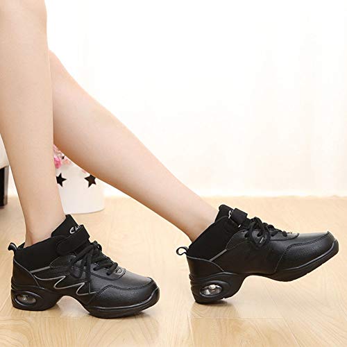 HROYL Zapatillas de Baile Moderno Jazz Gimnasia Zapatillas de Deporte Running Mujer,LYX952-Negro Gris,EU37.5 HROYL Zapatillas de Baile Moderno Jazz Gimnasia Zapatillas de Deporte Running Mujer,LYX952-Negro Gris,EU37.5