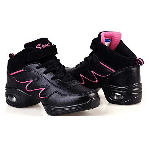 HROYL Zapatillas de Baile Moderno Jazz Gimnasia Zapatillas de Deporte Running Mujer,LYX952-Negro ROSEO,EU37 HROYL Zapatillas de Baile Moderno Jazz Gimnasia Zapatillas de Deporte Running Mujer,LYX952-Negro ROSEO,EU37