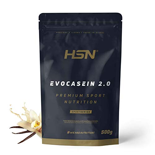 HSN Sports Caseína Micelar Evocasein 2.0, Proteína para Antes de Dormir, Liberación Lenta de Aminoácidos durante la Noche, Vegetariana, Sin Gluten, Sabor Vainilla, 500 g (HSNS-EC2500VA) HSN Sports Caseína Micelar Evocasein 2.0, Proteína para Antes de Dormir, Liberación Lenta de Aminoácidos durante la Noche, Vegetariana, Sin Gluten, Sabor Vainilla, 500 g (HSNS-EC2500VA)