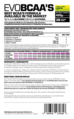 HSN Sports Evobcaa's Glutamina y Aminoácidos Ramificados de Proporción con Glutamina - 420 gr HSN Sports Evobcaa's Glutamina y Aminoácidos Ramificados de Proporción con Glutamina - 420 gr