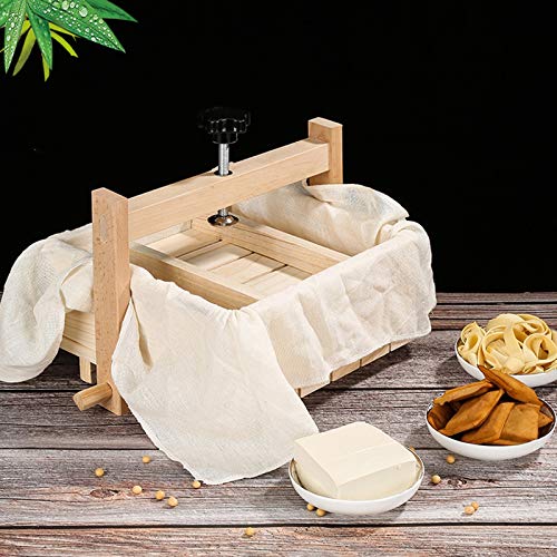 Huachaoxiang Máquinas de Queso Tofu Formulario de Prensa, Kit de Madera casero con el Que se Puede ensamblar para Uso en el hogar Presione,Marrón