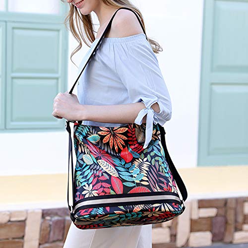 HUAERYOUYUE Bolso Bandolera Mujer Mochila Moda Bolsa de Mensajero Escolares Bolsa Lateral Ligero Bolsas de Viaje Impermeable Colegio Libro Bolsa de Deporte Bolsa Diseño