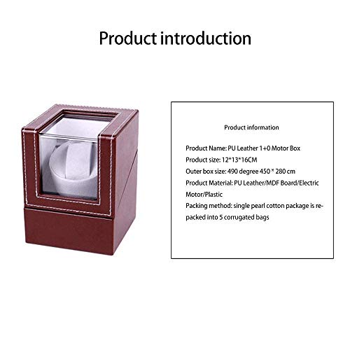 HUAHUA Watch Bander Box Giratoria automática caja de reloj, caja de reloj de cuero de la PU de cuerda automática Tabla mira la caja, eléctrico individual de Motor Box Caja de exhibición de joyas HUAHUA Watch Bander Box Giratoria automática caja de reloj, caja de reloj de cuero de la PU de cuerda automática Tabla mira la caja, eléctrico individual de Motor Box Caja de exhibición de joyas