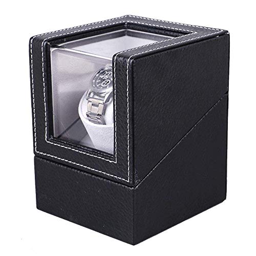 HUAHUA Watch Bander Box Giratoria automática caja de reloj, caja de reloj de cuero de la PU de cuerda automática Tabla mira la caja, eléctrico individual de Motor Box Caja de exhibición de joyas HUAHUA Watch Bander Box Giratoria automática caja de reloj, caja de reloj de cuero de la PU de cuerda automática Tabla mira la caja, eléctrico individual de Motor Box Caja de exhibición de joyas