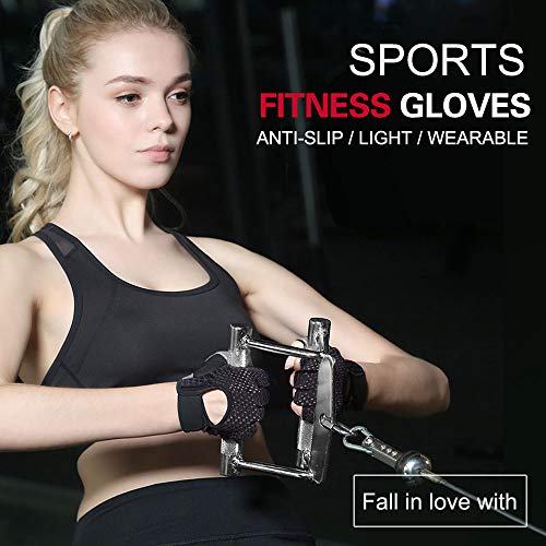 Hually Guantes Gimnasio para Hombre y Mujer, Gym Guantes Transpirable con Protección Completa de Muñeca y Palma, Antideslizante Guantes Crossfit para Levantamiento de Pesas, Musculación, Fitness(L) Hually Guantes Gimnasio para Hombre y Mujer, Gym Guantes Transpirable con Protección Completa de Muñeca y Palma, Antideslizante Guantes Crossfit para Levantamiento de Pesas, Musculación, Fitness(L)