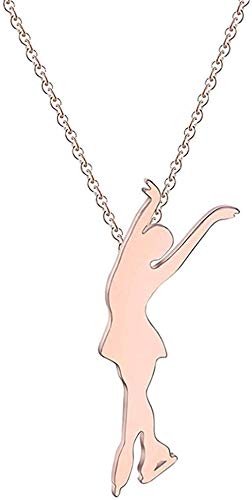 huangxuanchen co.,ltd Collar para Mujeres Hombres Colgante Collar Mujeres Danza Ballet Fitness Ángulo Patinaje sobre Hielo Joyería de Acero Inoxidable Figura Collar de Yoga Regalo huangxuanchen co.,ltd Collar para Mujeres Hombres Colgante Collar Mujeres Danza Ballet Fitness Ángulo Patinaje sobre Hielo Joyería de Acero Inoxidable Figura Collar de Yoga Regalo