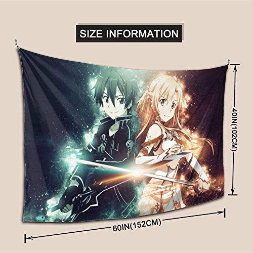 huatongxin Indoor Decorations Sword Art Online Tapiz Colgante de Pared Room Living Tapizs Decoración del hogarative Bedroom Art Tapices 60 X 40