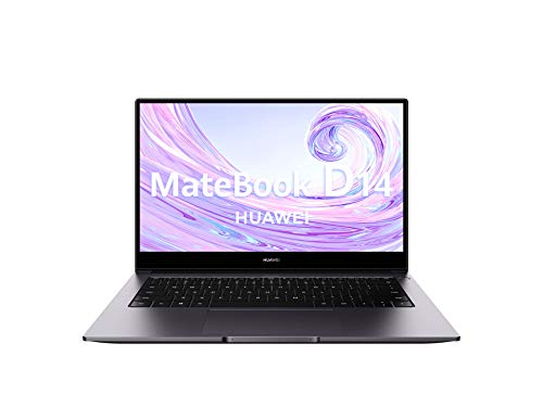 Huawei Matebook D14 - Ordenador Portátil Ultrafino de 14" FullHD (AMD Ryzen 5 3500U, 8GB RAM, 256GB SSD, Radeon Vega 8 Graphics, Windows 10 Home) Space Gray - Teclado Qwerty Español